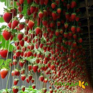 Клубника ампельная Анастасия купить по цене от 370р. в интернет-магазине «Посадика» с доставкой почтой в в Чердынье и по всей России – [изображение №1].